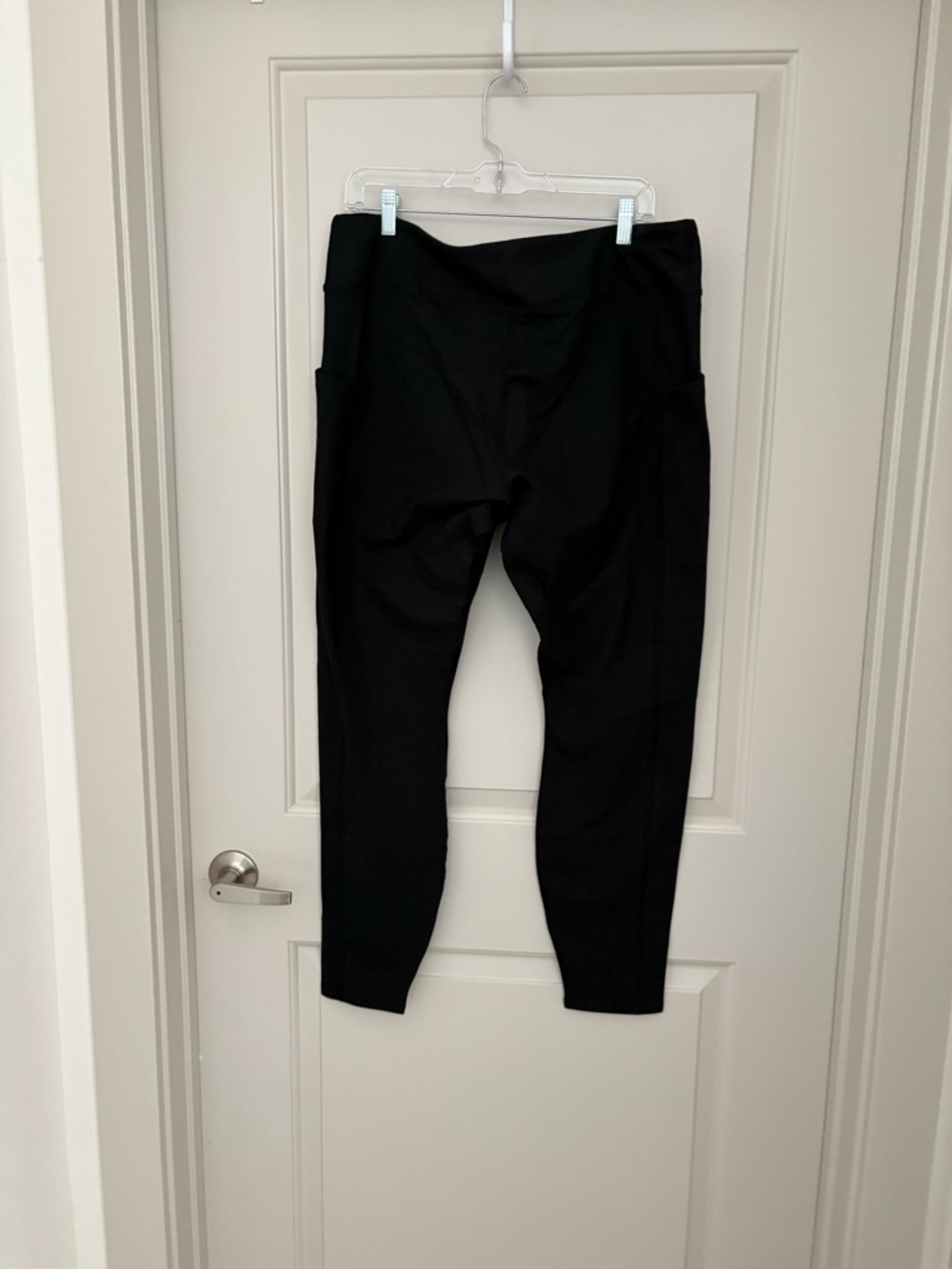 Black High-Waist Active Leggings with Side Pockets Pact Organic Cotton NWOT 2XL - Picture 2 of 5